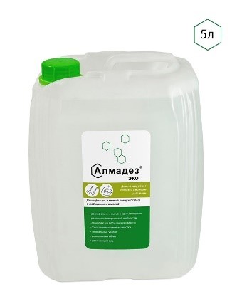 Алмадез-эко – Дезинфицирующее средство с моющим действием. Концентрат 5 л.