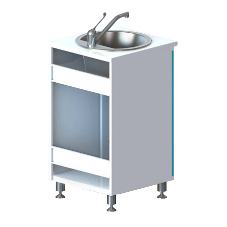 ВИТАЛИЯ М1 ЛЮКС — Медицинская тумба на хромированных ножках с системой сортировки отходов