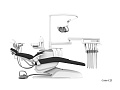 SILVERFOX 8000B-CRS0 Basic – Стоматологическая установка с нижней подачей и мягкой обивкой