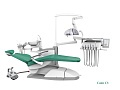 SILVERFOX 8000C-SRS0 – Стоматологическая установка с нижней подачей и с мягкой обивкой